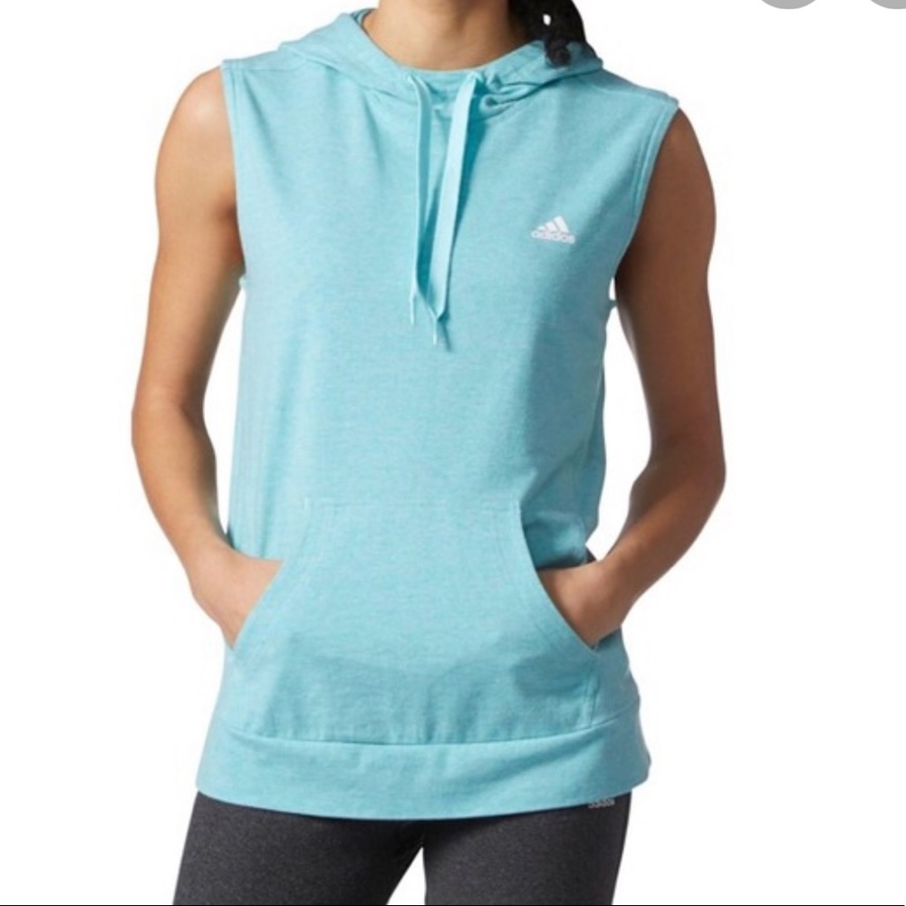 NWOT Adidas sleeveless hoodie